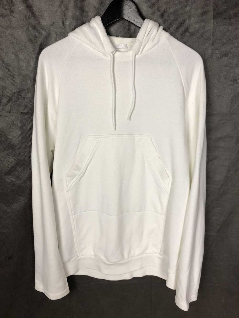 Helmut Lang OG White Hoodie with highly set pocket - image 1