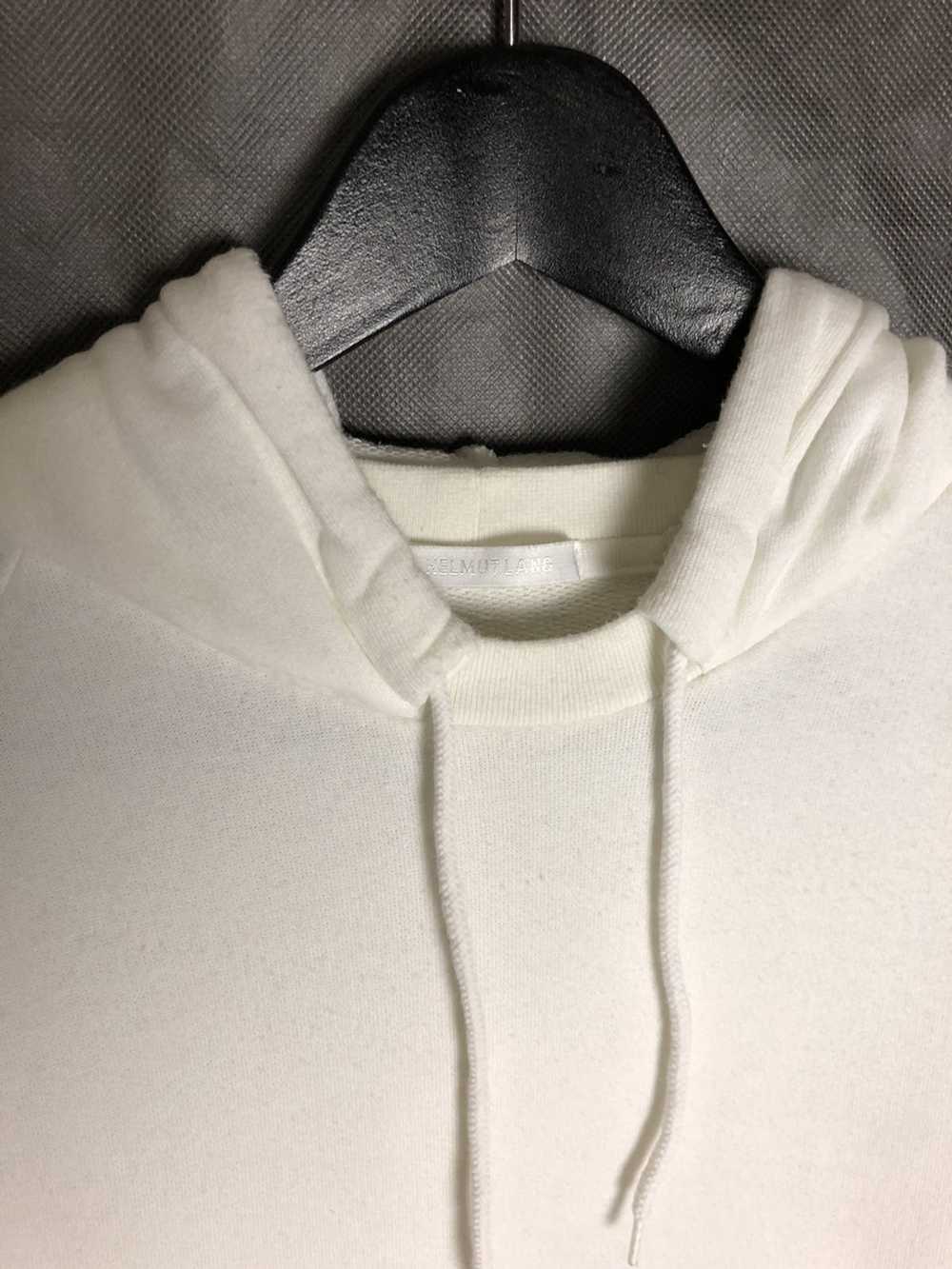 Helmut Lang OG White Hoodie with highly set pocket - image 5