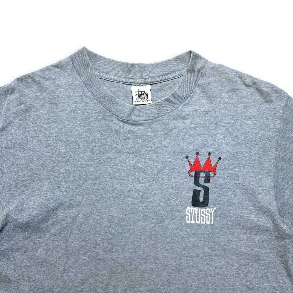 Stussy 1990's Stüssy Crown Graphic Tee - Medium /… - image 3