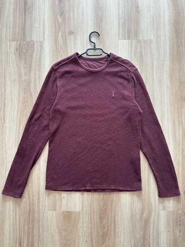 Allsaints Allsaints Clash LS Shirt crew neck burgu