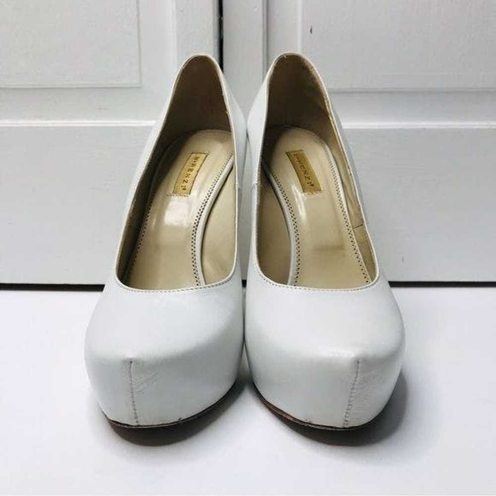Unkwn R & RENZI White Leather Stiletto Heels Size… - image 2