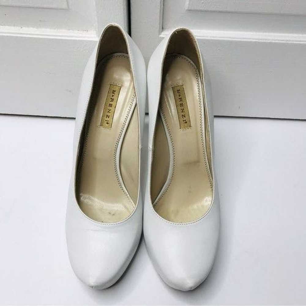 Unkwn R & RENZI White Leather Stiletto Heels Size… - image 3