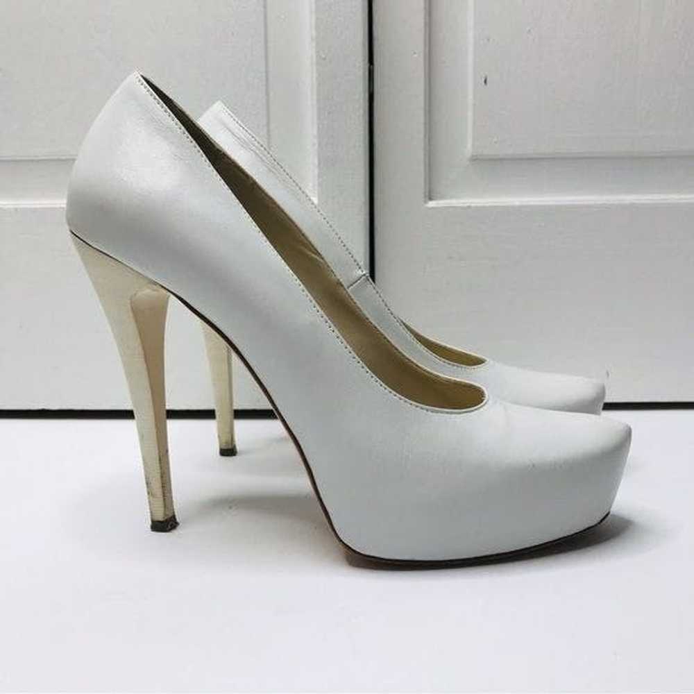Unkwn R & RENZI White Leather Stiletto Heels Size… - image 6