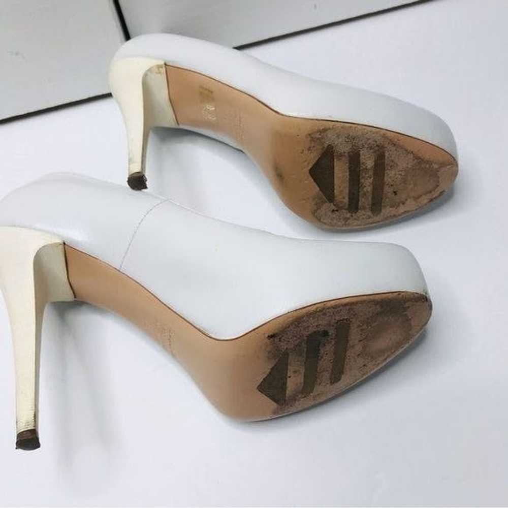 Unkwn R & RENZI White Leather Stiletto Heels Size… - image 8