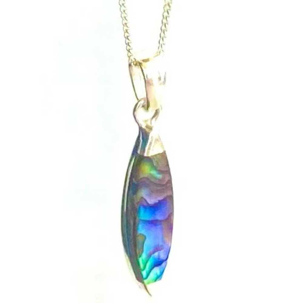 Sterling Silver HA# Exquisite Abalone Sterling 92… - image 3