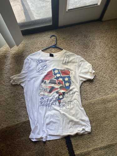 Ed Hardy × Vintage White vintage Ed hardy tee