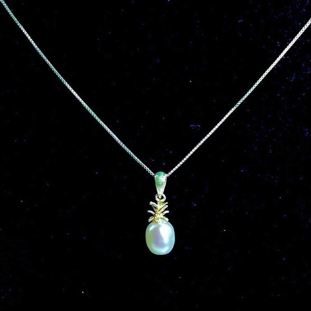 Sterling Silver AKT Italian 6mm Solitaire Pearl &… - image 8