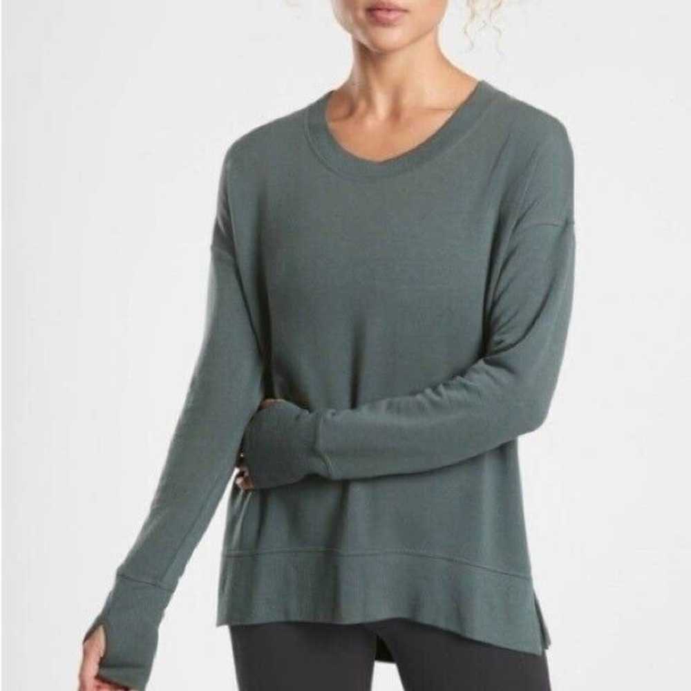 Athleta Athleta Coaster Luxe Sweatshirt Blue Fren… - image 8