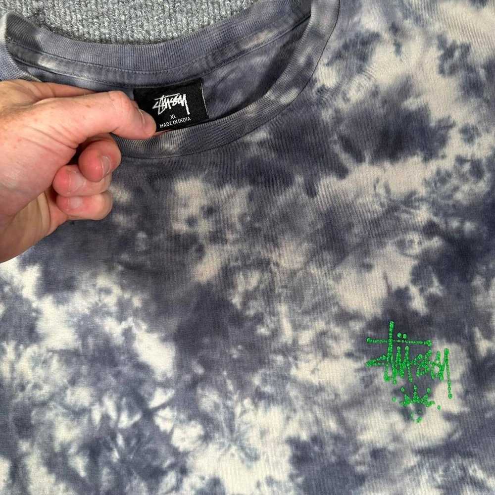 Stussy × Vintage Vintage Y2K Stussy Tie Dye T Shi… - image 4