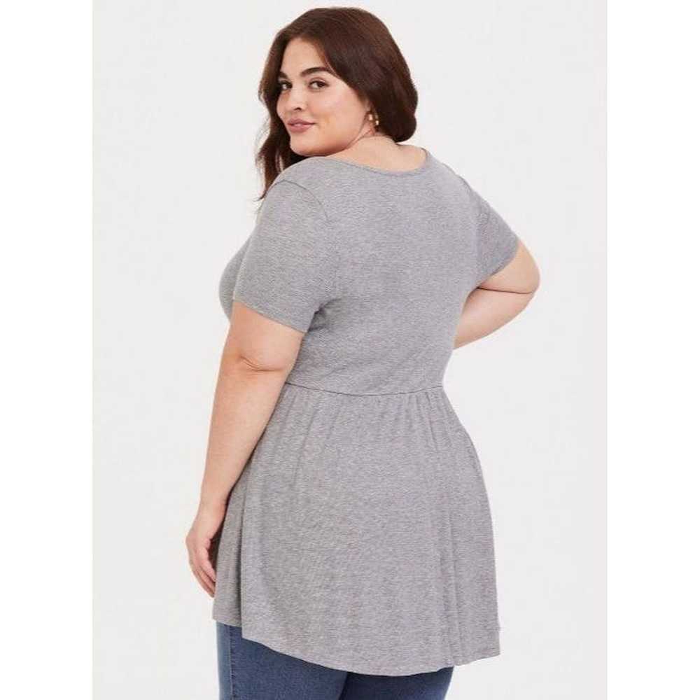 Other Torrid Womens 4X Heather Gray Short Sleeves… - image 8