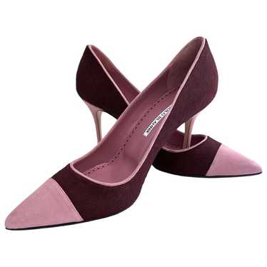 Manolo Blahnik Pony-style calfskin heels