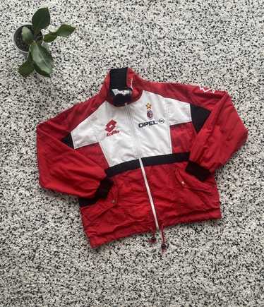 Vintage Lotto AC Milan Soccer Track Jacket Size XL