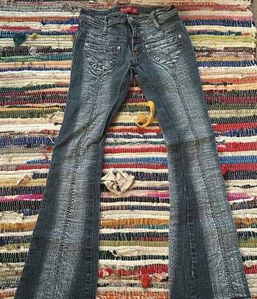 Vintage vintage y2k front pocket flare jeans