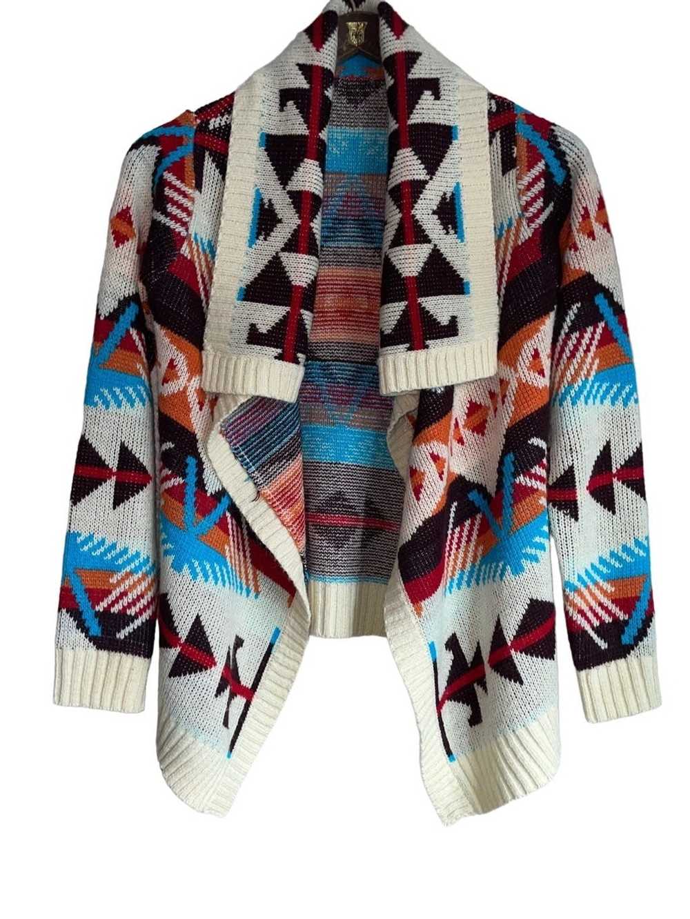 Vintage Vintage Southwestern Knit Cardigan - image 1