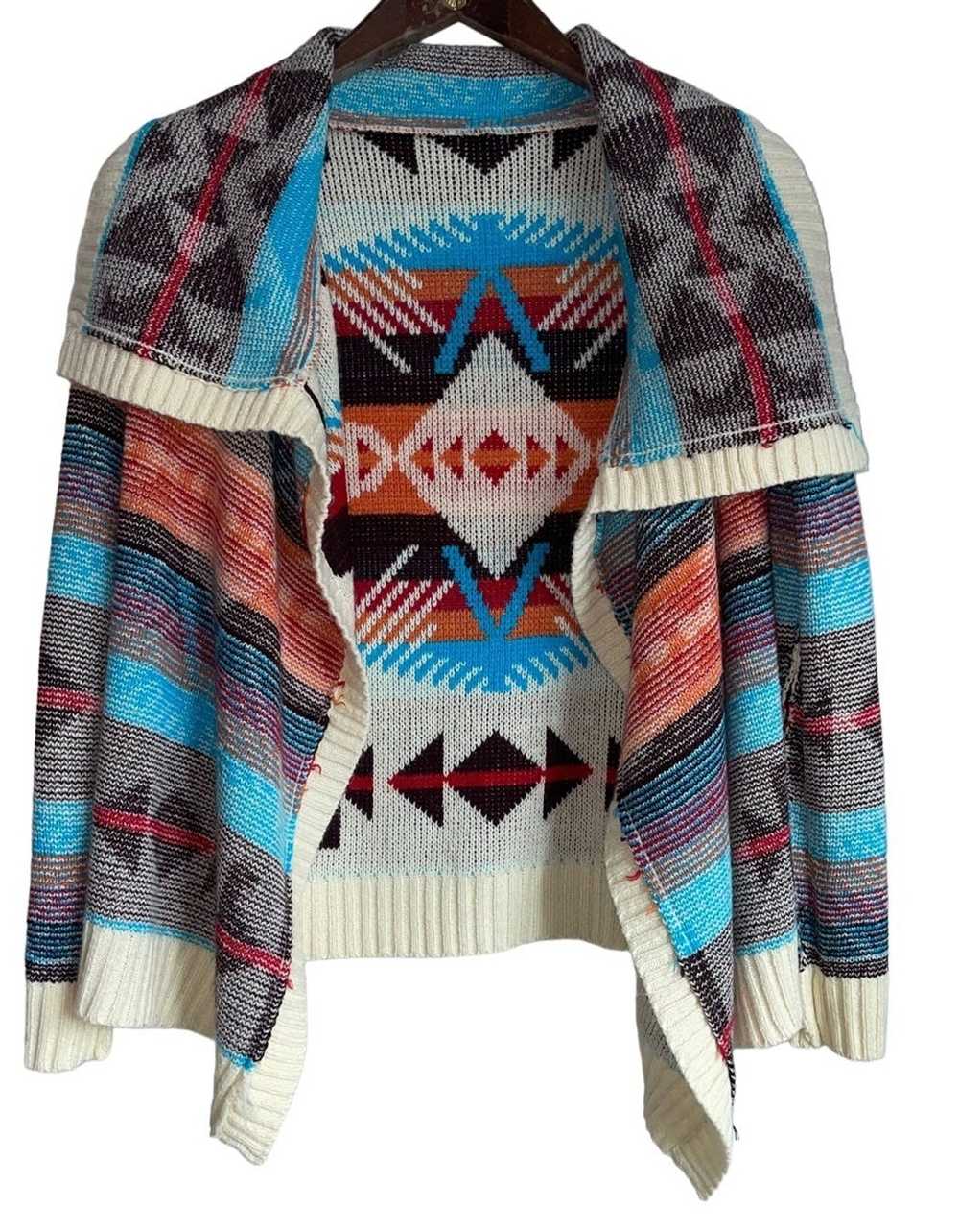 Vintage Vintage Southwestern Knit Cardigan - image 5