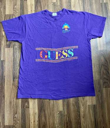 Guess × Vintage VTG GUESS Western Graphic Tee Geor