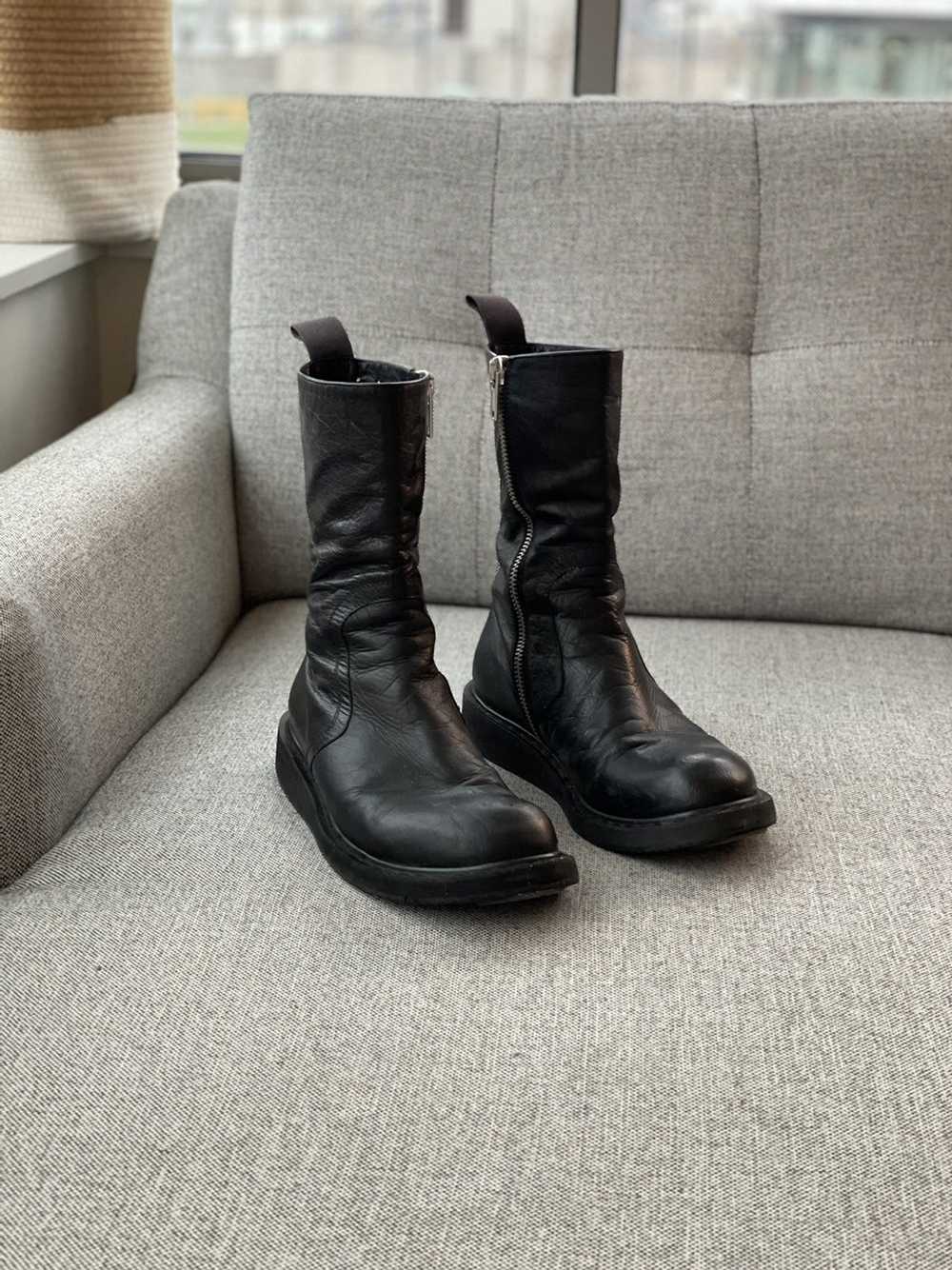 Rick Owens Fw10 Gleam Side Zip Creeper Boots - image 1