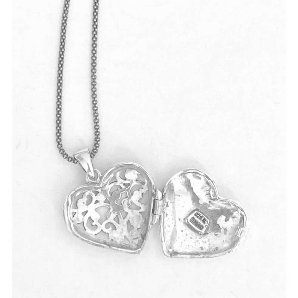 1 DS# Exquisite Vintage Sterling 925 Silver Heart… - image 6