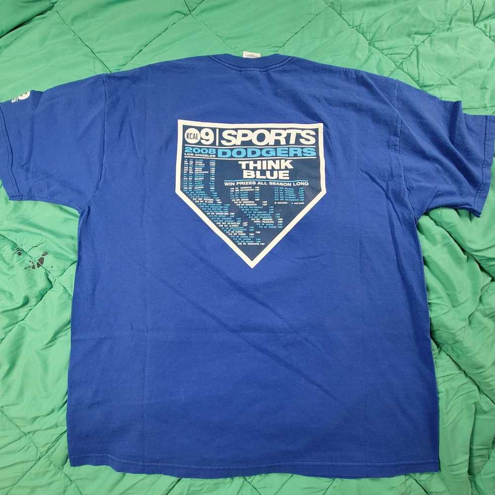 Jerzees Los Angeles Dodgers Mens XL Blue Shirt Of… - image 2