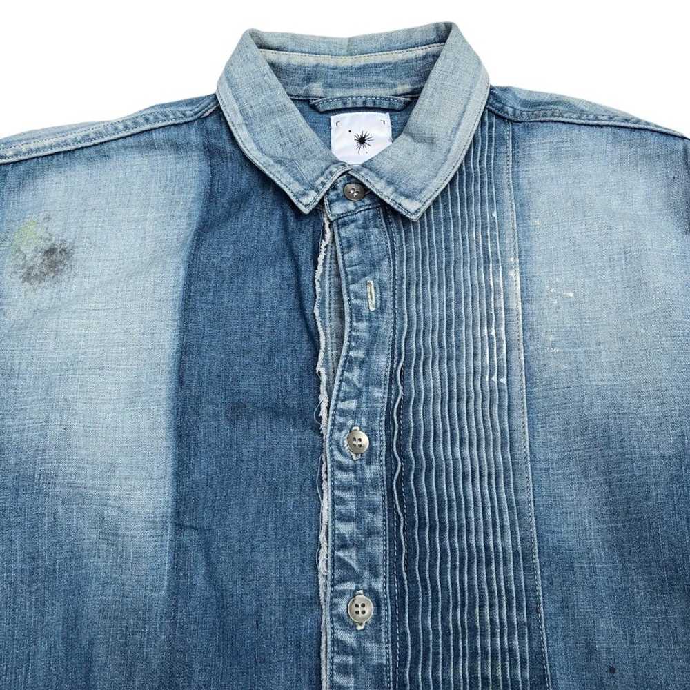 Miharayasuhiro MIHARAYASUHIRO Damage Denim Shirt - image 3