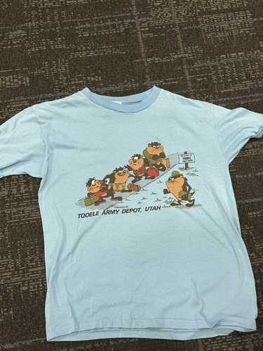 Vtg 80s Jazzercise Penguin Sweatshirt M USA Animal Cartoon Dance