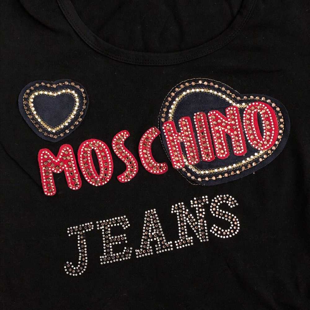 Moschino Vintage Moschino Jeans Rhinestone Shirt - image 2