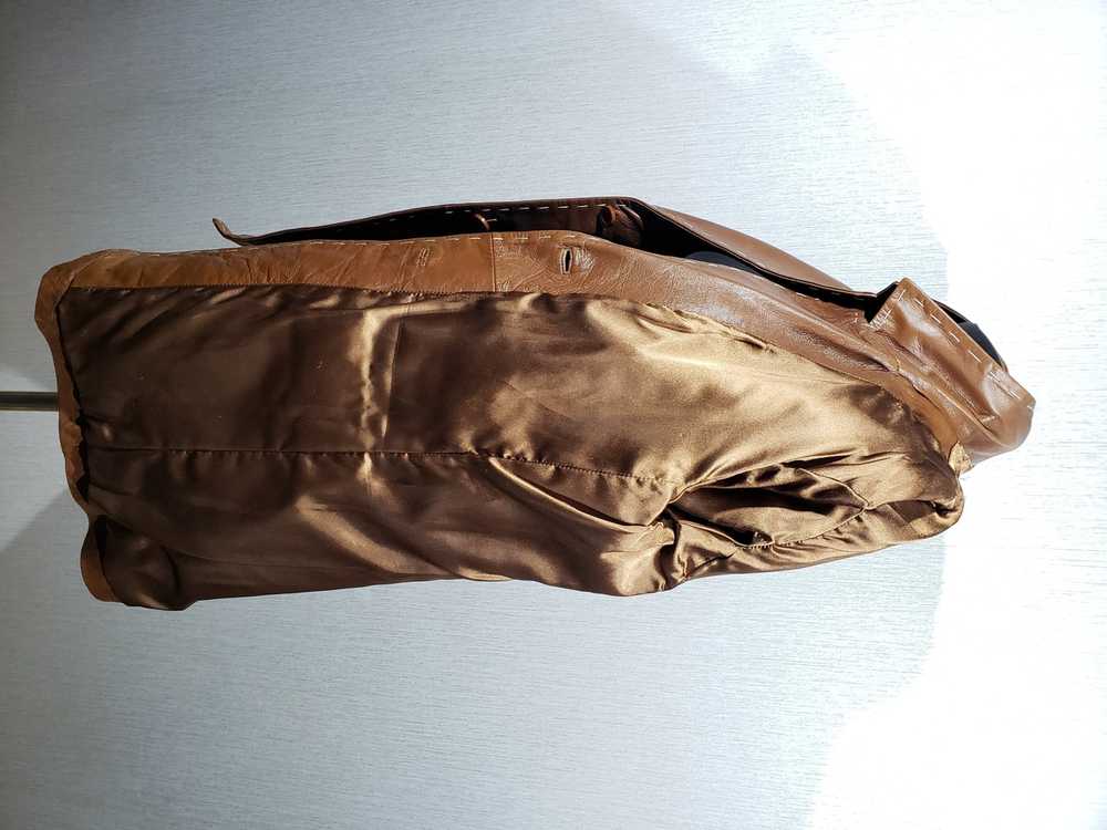 Italian Designers × Leather Jacket Stylish brown … - image 6