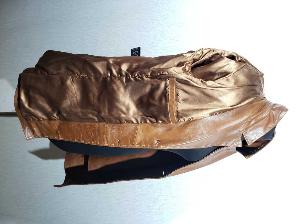 Italian Designers × Leather Jacket Stylish brown … - image 7