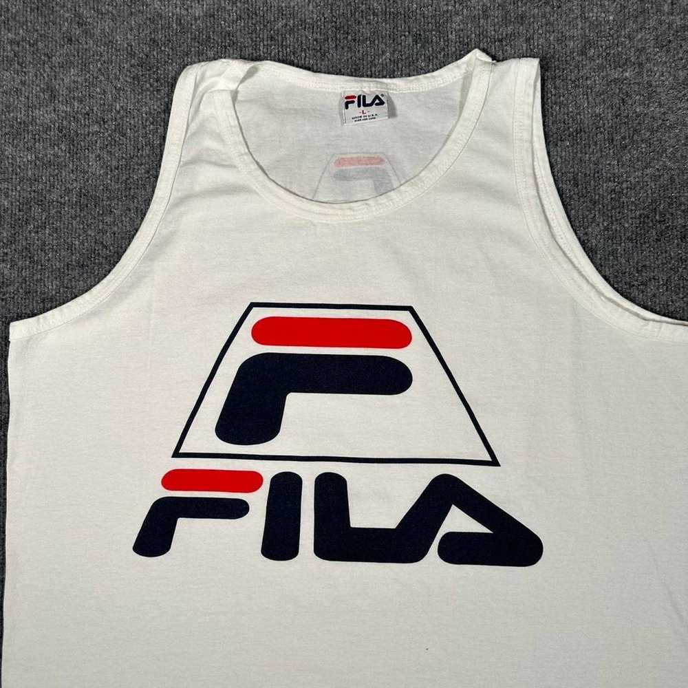 Fila × Vintage Vintage 90s Fila Tank Top T Shirt … - image 1