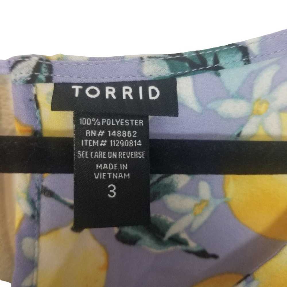 Other Torrid Womens 3X Lavender/Yellow Lemon Prin… - image 6