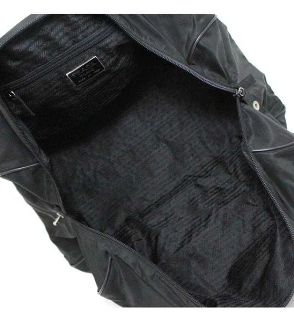 Prada Prada Shoulder Bag Triangle Nylon Black - image 7