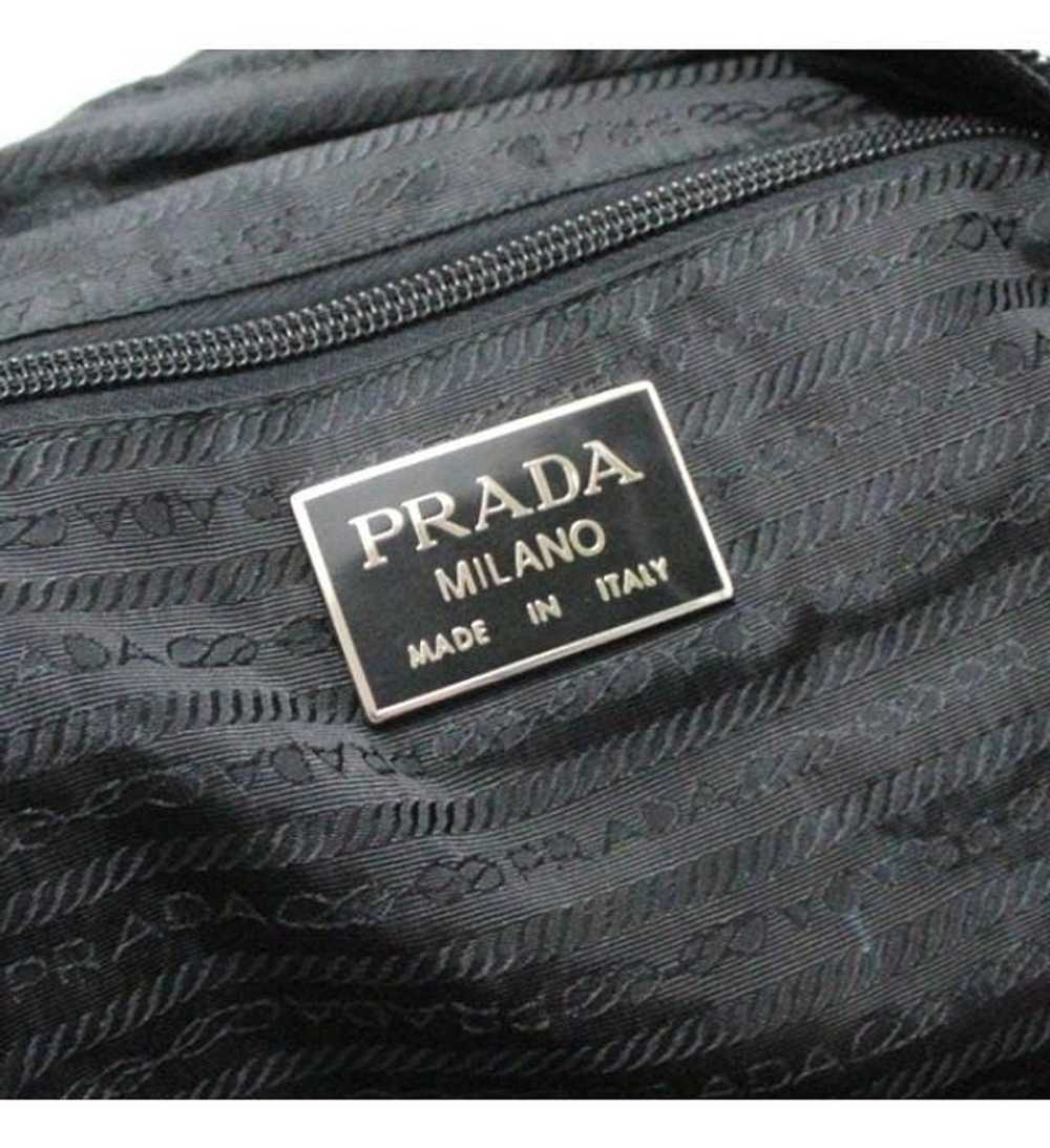 Prada Prada Shoulder Bag Triangle Nylon Black - image 8