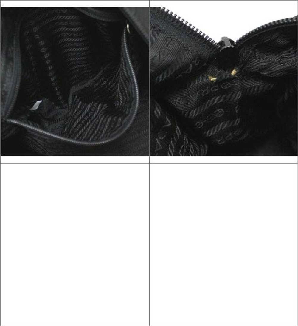 Prada Prada Shoulder Bag Triangle Nylon Black - image 9