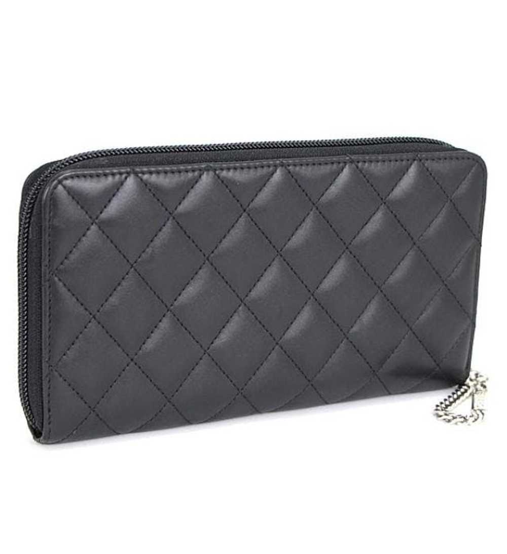Chanel Chanel Cambon Round Fastener Long Wallet B… - image 2