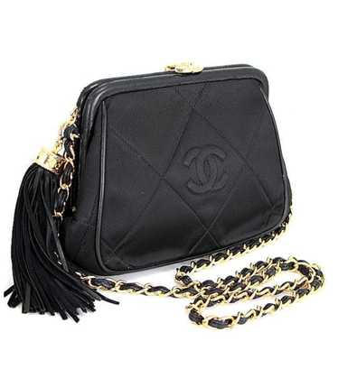 Chanel Chanel Fringed Clasp Chain Shoulder Bag Sat