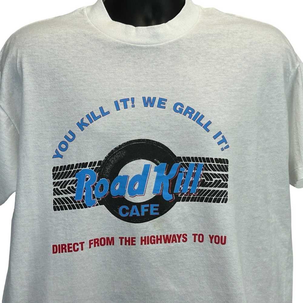 Vintage Road Kill Cafe Vintage 90s T Shirt Funny … - image 1
