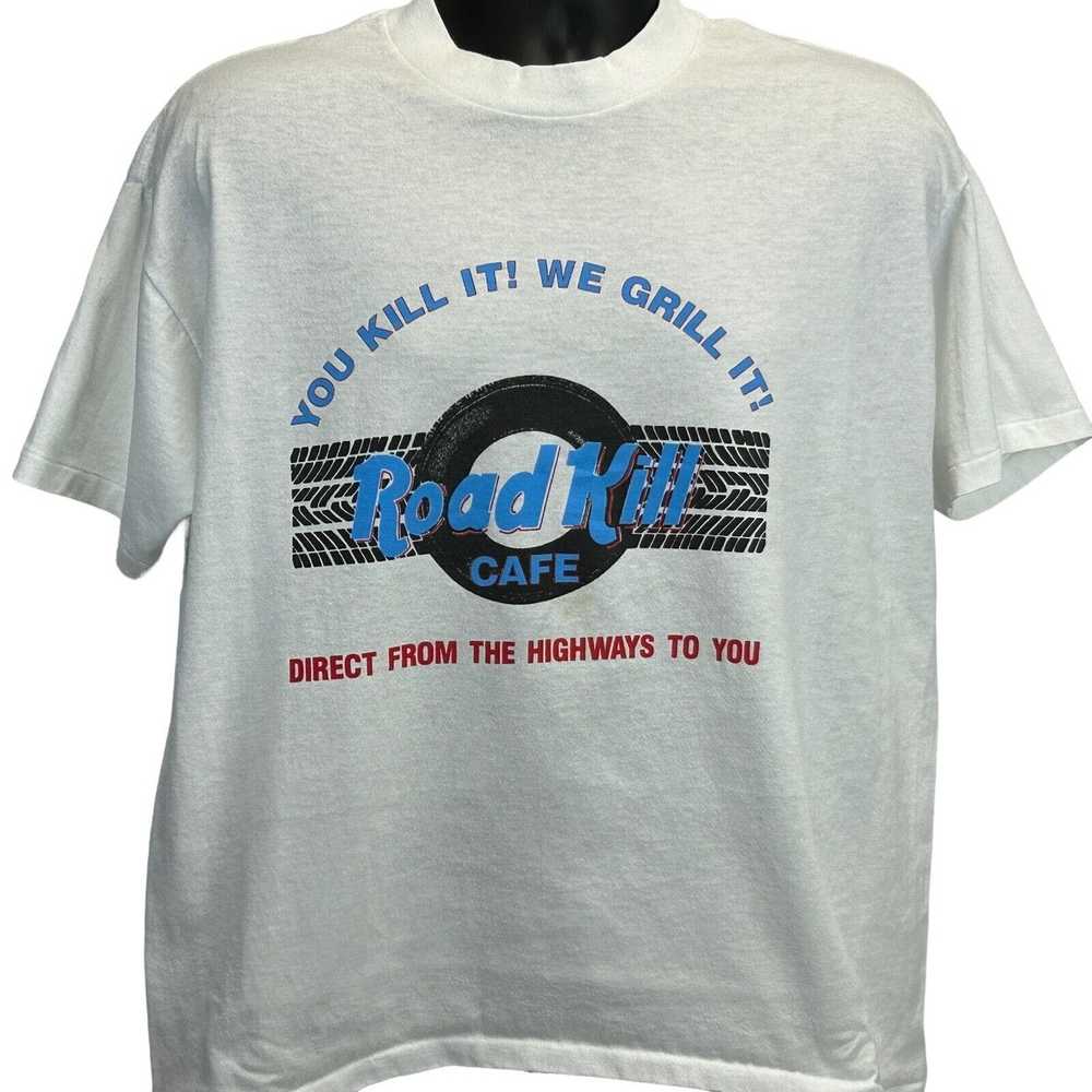 Vintage Road Kill Cafe Vintage 90s T Shirt Funny … - image 2