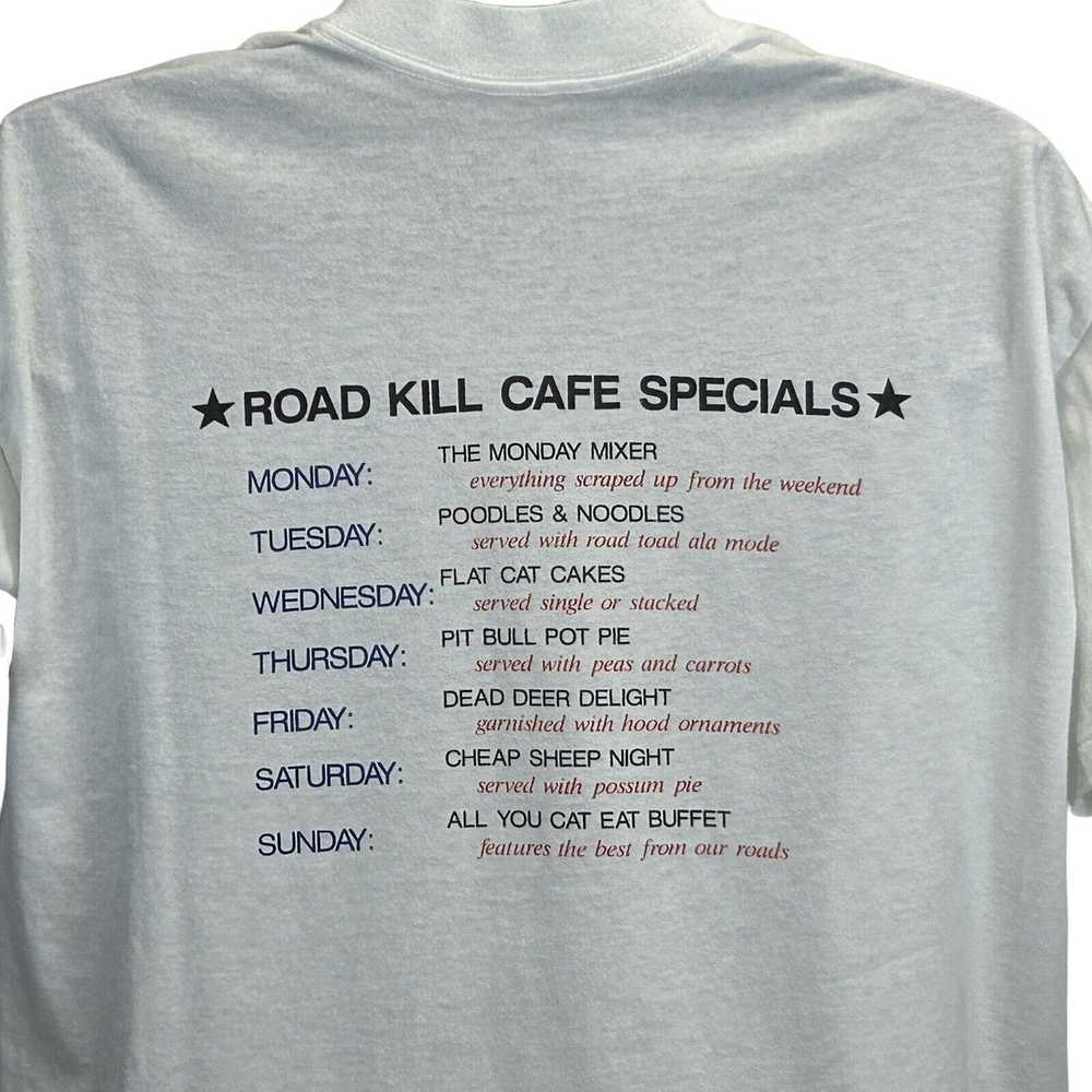 Vintage Road Kill Cafe Vintage 90s T Shirt Funny … - image 4