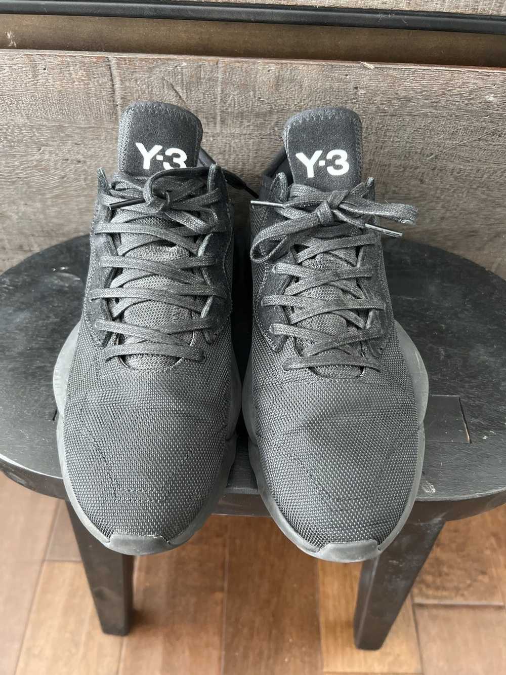 Y-3 × Yohji Yamamoto 💥Y-3 black tech sneakers 9.… - image 4