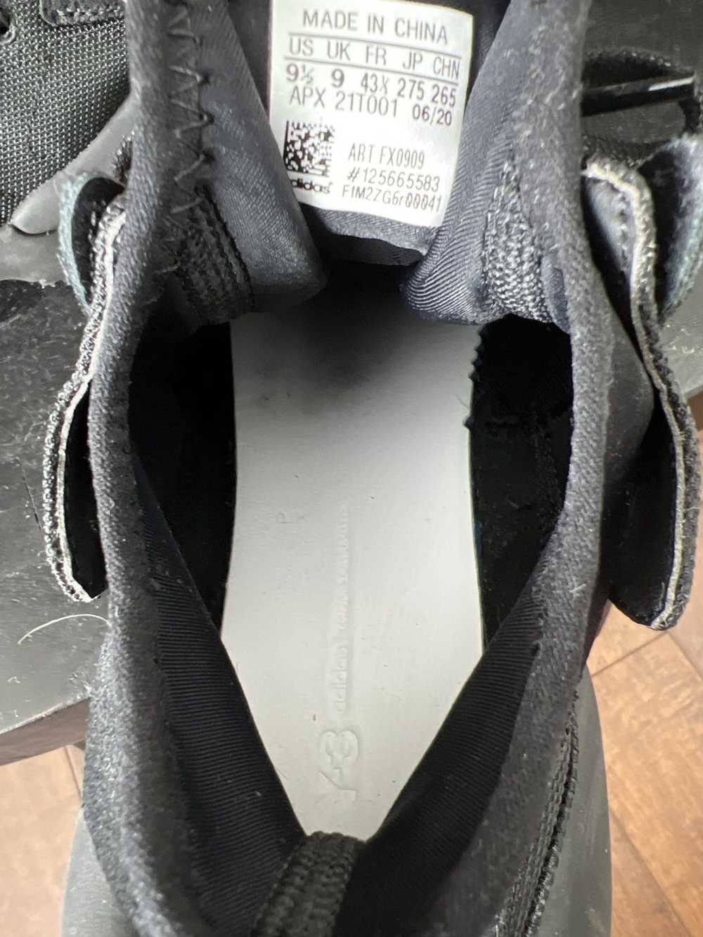 Y-3 × Yohji Yamamoto 💥Y-3 black tech sneakers 9.… - image 6
