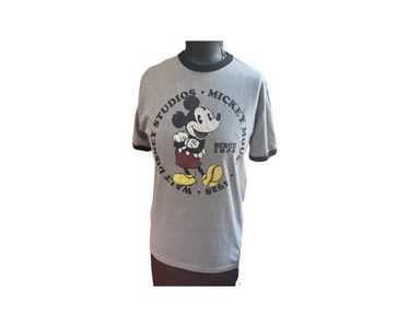 Disney Mickey Mouse ringer gray t-shirt - image 1