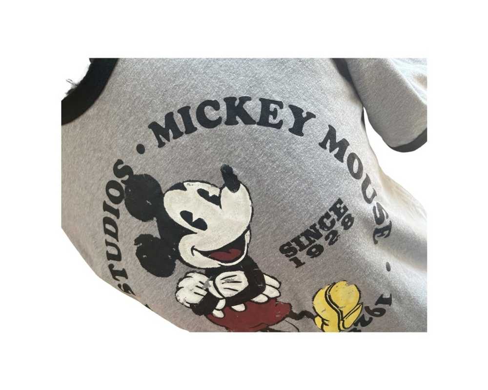 Disney Mickey Mouse ringer gray t-shirt - image 9