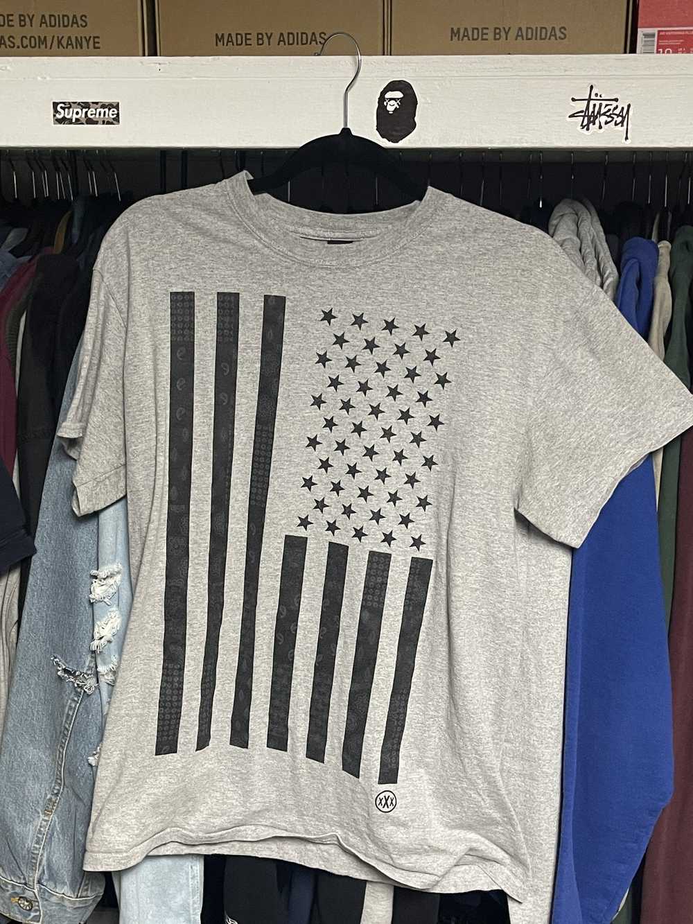10 Deep 10 Deep Paisley American Flag Shirt - image 1