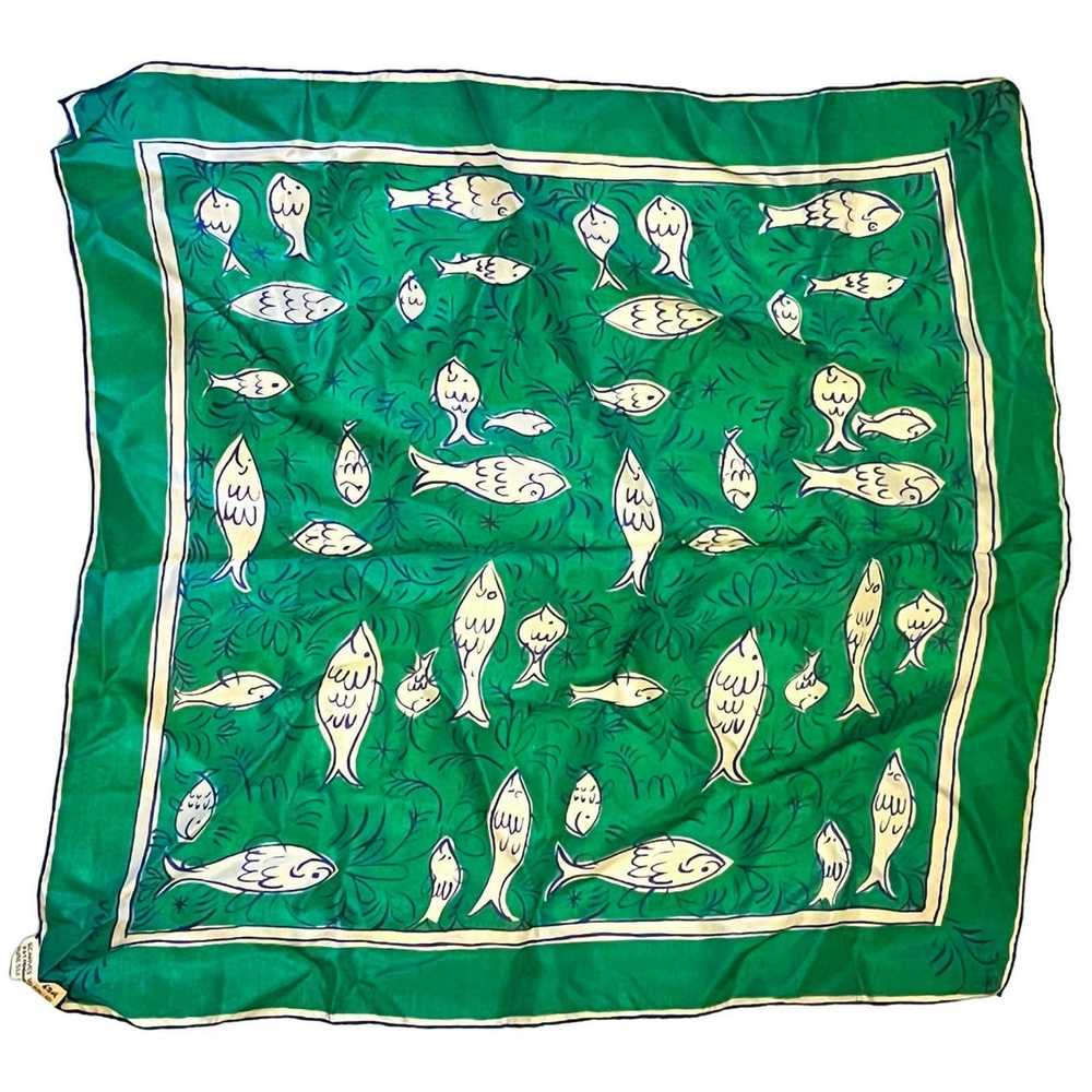 Other Vintage VERA Neumann Handrolled Silk Scarf … - image 1