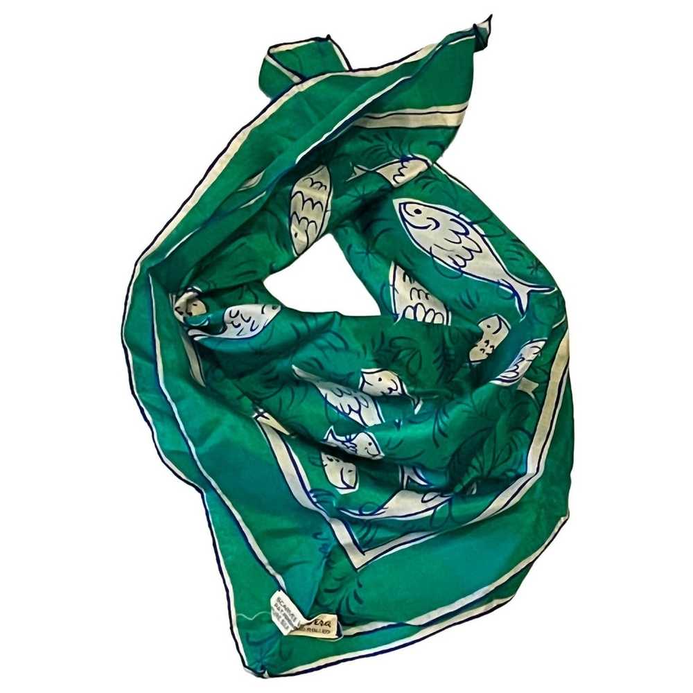 Other Vintage VERA Neumann Handrolled Silk Scarf … - image 2