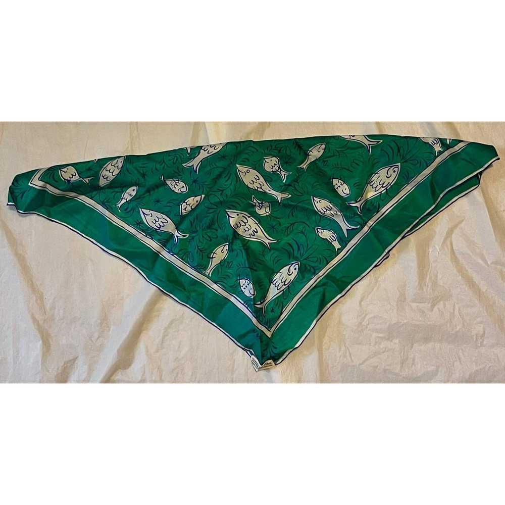 Other Vintage VERA Neumann Handrolled Silk Scarf … - image 5