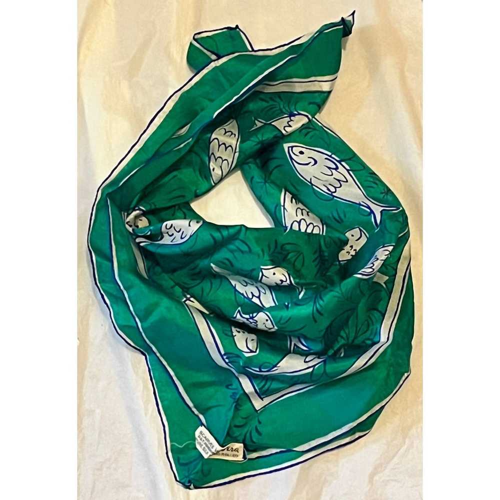 Other Vintage VERA Neumann Handrolled Silk Scarf … - image 8