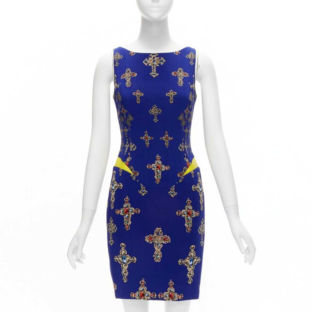 Versace VERSACE 2012 royal blue Byzantine Cross p… - image 1