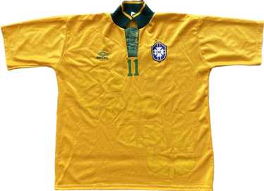 Men's Umbro Brasil Full Zip Jacket size Medium World Cup Soccer Brazil