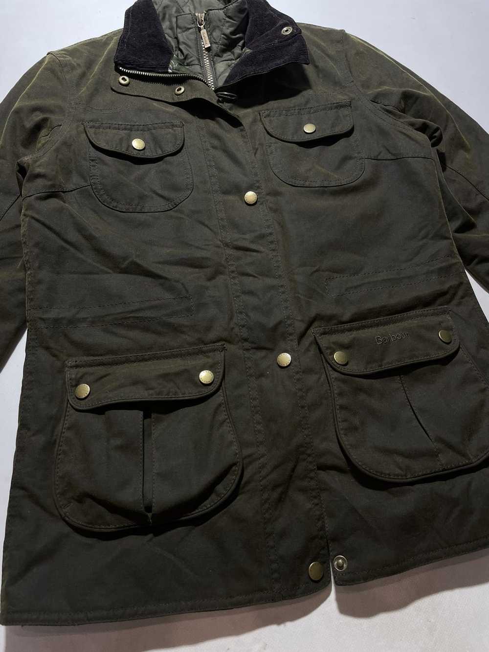 Barbour × Waxed Barbour Ladies Waxed Cotton Jacket - image 3